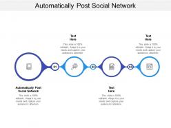 Automatically post social network ppt powerpoint presentation portfolio graphics cpb