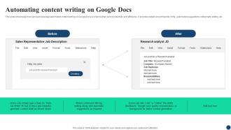Automating Content Writing AI Google For Business A Comprehensive Guide AI SS V