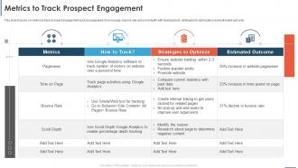 Automating Sales Processes To Improve Revenues Metrics To Track Prospect Engagement