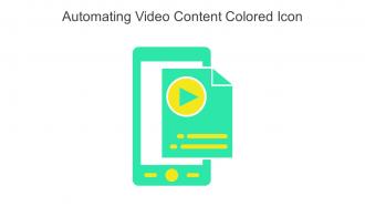 Automating Video Content Colored Icon In Powerpoint Pptx Png And Editable Eps Format