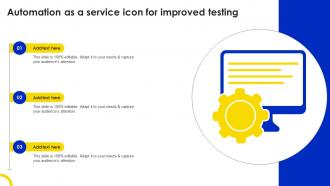 Automation As A Service Icon For Improved Testing