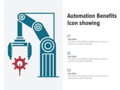 Automation benefits icon showing