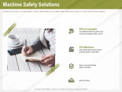 Automation Benefits Machine Safety Solutions Ppt Powerpoint Presentation Show Portfolio