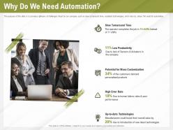 Automation benefits why do we need automation ppt powerpoint presentation icon files