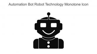 Automation Bot Robot Technology Monotone Icon In Powerpoint Pptx Png And Editable Eps Format