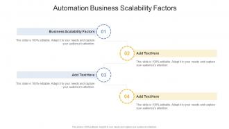 Automation Business Scalability Factors In Powerpoint And Google Slides Cpb