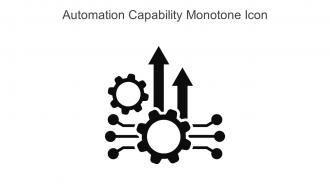 Automation Capability Monotone Icon In Powerpoint Pptx Png And Editable Eps Format