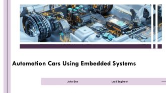 Automation Cars Using Embedded Systems PPT Mockup AT