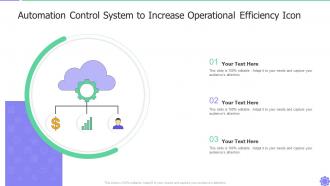 Automation Control System To Increase Operational Efficiency Icon