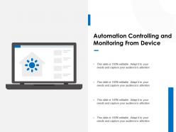 Automation controlling and monitoring from device