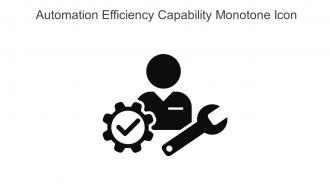 Automation Efficiency Capability Monotone Icon In Powerpoint Pptx Png And Editable Eps Format