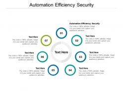 Automation efficiency security ppt powerpoint presentation portfolio cpb