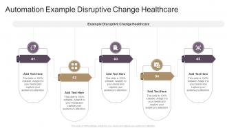 Automation Example Disruptive Change Healthcare In Powerpoint And Google Slides Cpb