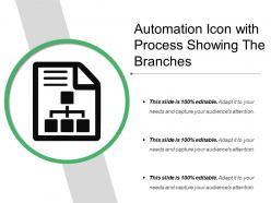 Automation Icon With Process Showing The Branches