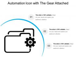 Automation Icon With The Gear Attached