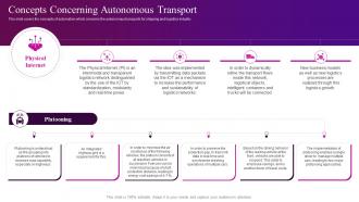 Automation In Logistics Industry Concepts Concerning Autonomous Transport