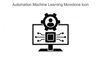Automation Machine Learning Monotone Icon In Powerpoint Pptx Png And Editable Eps Format