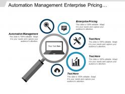 Automation management enterprise pricing acquisition strategy business planning cpb