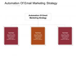Automation of email marketing strategy ppt powerpoint presentation professional topics cpb