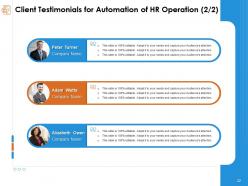 Automation of hr operation proposal powerpoint presentation slides