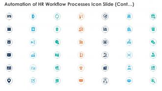 Automation Of HR Workflow Processes Icon Slide
