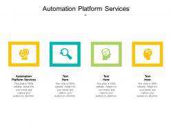 Automation platform services ppt powerpoint presentation portfolio mockup cpb