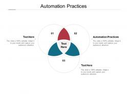 Automation practices ppt powerpoint presentation icon clipart images cpb