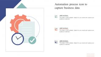 Automation Process Icon To Capture Business Data