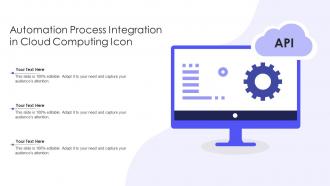 Automation Process Integration In Cloud Computing Icon