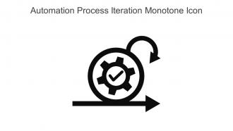 Automation Process Iteration Monotone Icon In Powerpoint Pptx Png And Editable Eps Format
