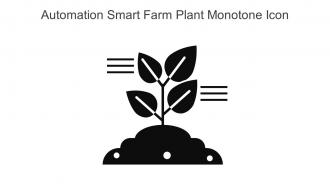 Automation Smart Farm Plant Monotone Icon In Powerpoint Pptx Png And Editable Eps Format
