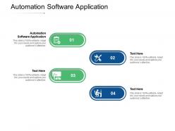 Automation software application ppt powerpoint presentation styles cpb