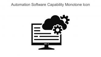 Automation Software Capability Monotone Icon In Powerpoint Pptx Png And Editable Eps Format