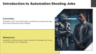 Automation Stealing Jobs Powerpoint Presentation And Google Slides ICP Aesthatic Colorful