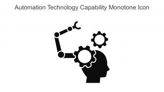Automation Technology Capability Monotone Icon In Powerpoint Pptx Png And Editable Eps Format