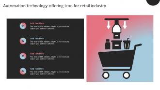 Automation Technology Offering Icon For Retail Industry