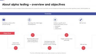 Automation Testing For Quality Assurance About Alpha Testing Overview And Objectives