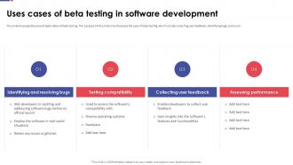 Automation Testing For Quality Assurance Uses Cases Of Beta Testing In Software Development