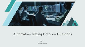 Automation Testing Interview Questions PPT PowerPoint AT