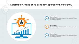 Automation Tool Icon To Enhance Operational Efficiency