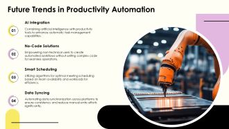 Automation Tools For Everyday Productivity PPT Guidelines AT Informative Content Ready