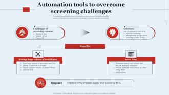 Automation Tools To Overcome Screening Challenges Optimizing HR Operations Through