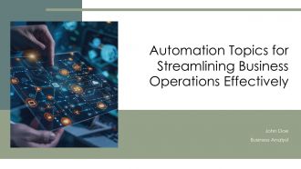 Automation Topics For Streamlining Business Operations Effectively PPT H