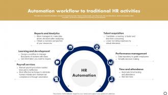 Automation Workflow To Traditional HR Activities