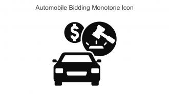 Automobile Bidding Monotone Icon In Powerpoint Pptx Png And Editable Eps Format