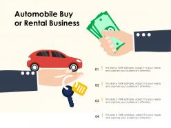 Automobile buy or rental business