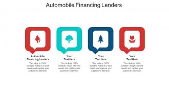 Automobile financing lenders ppt powerpoint presentation pictures outline cpb