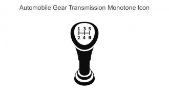Automobile Gear Transmission Monotone Icon In Powerpoint Pptx Png And Editable Eps Format