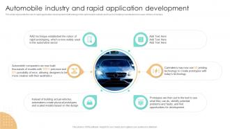 Automobile Industry And Rapid Application Development RAD Methodology