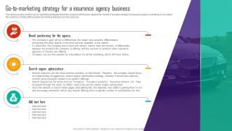 Automobile Insurance Agency Go To Marketing Strategy For A Insurance Agency Business BP SS